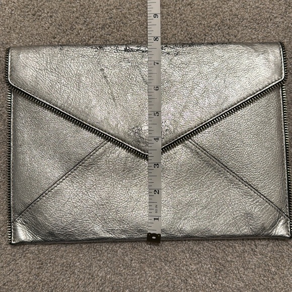 Rebecca Minkoff Silver Envelope Clutch - Picture 5 of 8